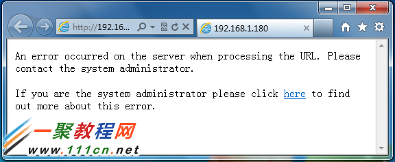 iis+php提示An error...... the URL 三聯