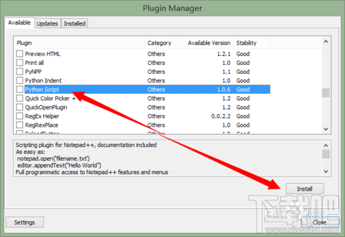 Notepad++如何安裝Python插件？Notepad++插件？