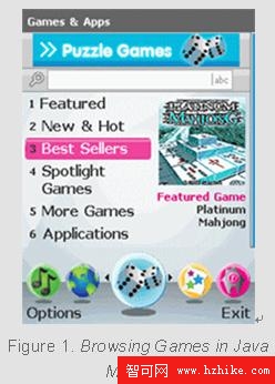 Browsing Games in Java ME ODP