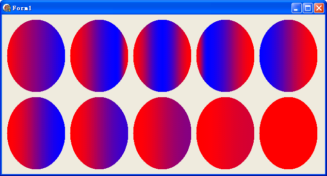 GdiPlus[16]: IGPLinearGradientBrush 之 SetBlendBellShape、SetBlendTriangularShape