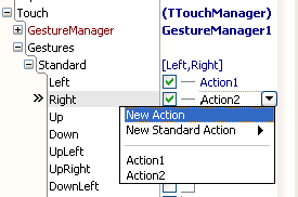Delphi 2010 新增功能之: 手勢編程[3] - 直接給某個手勢指定動作