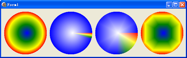 再學 GDI+[69]: 路徑畫刷(9) - SetInterpolationColors 與 SetSurroundColors 的區別