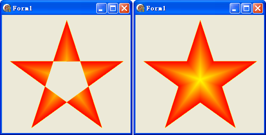 再學 GDI+[67]: 路徑畫刷(7) - 畫個五角星
