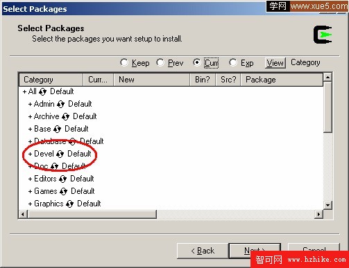 Choose packages to install