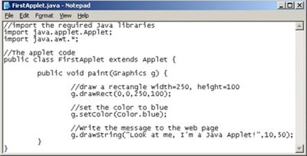 構建你的第一個Java Applet
