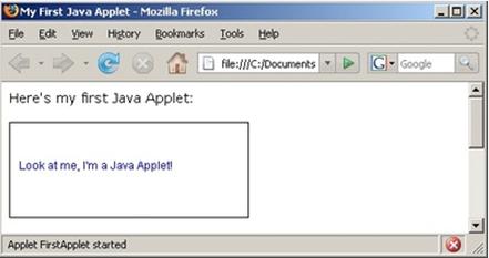 構建你的第一個Java Applet