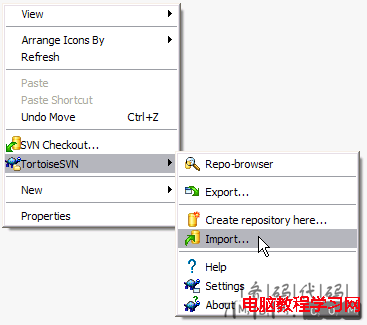 tortoisesvn-import