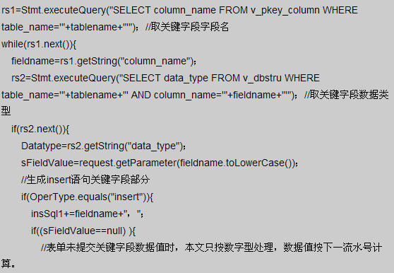 JSP中表單數據存儲的一種通用方法