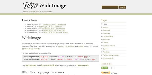 6. WideImage