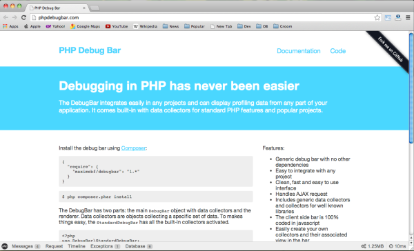 Best PHP Debugging tool - phpdebugbar