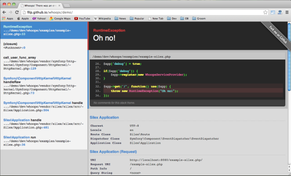 Best PHP Debugging Tool - whoops
