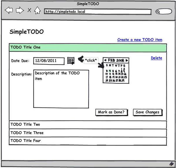 SimpleTODO Mockup