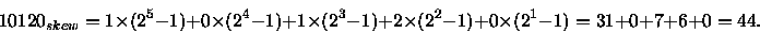 egin{displaymath}10120_{skew}