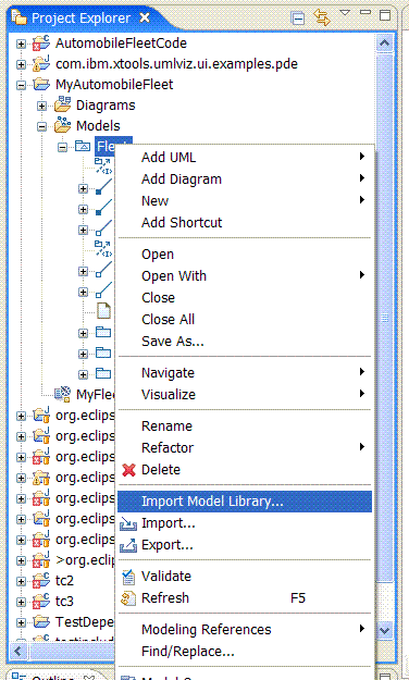 Importing the C++ Type Library using the pop-up menu