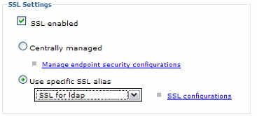 圖 7. 啟用 LDAP SSL