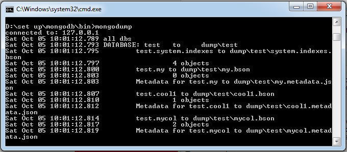 MongoDB數據備份