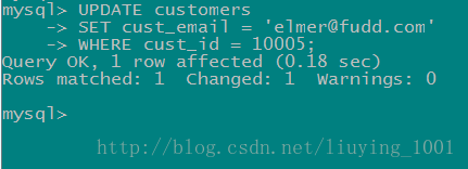 MySQL更新和刪除 三聯