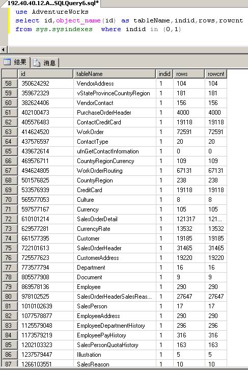 SQL Server得到表記錄總數的另類方法 三聯