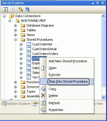 SQLSERVER2005中如何調試本地和遠程存儲過程