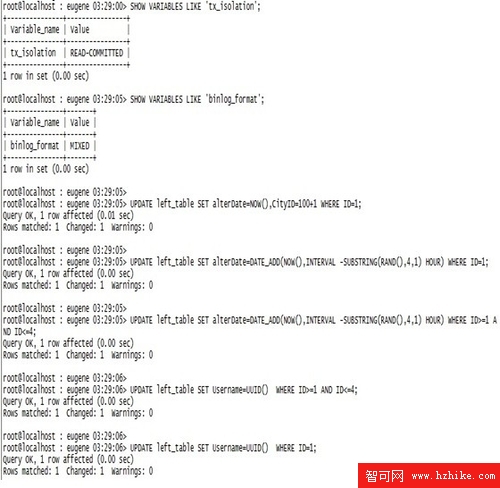 MySQL事務隔離級別和日志登記模式選擇