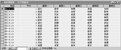 用Access實現學校課程表的科學管理（圖三）