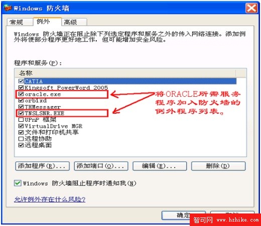 Oracle與防火牆設置