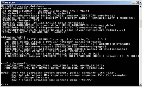 DB2 Command line processor