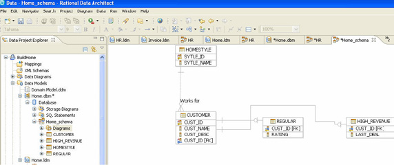 使用 IBM Rational Data Architect 控制 DB2 數據庫