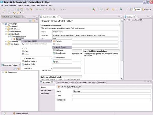 用 Rational Data Architect 設計和開發數據庫，第 1 部分：RDA 入門簡介和數據庫設計