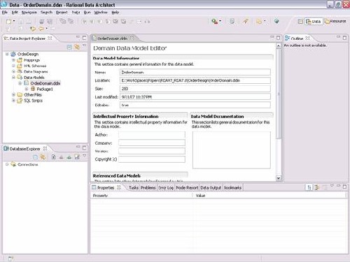 用 Rational Data Architect 設計和開發數據庫，第 1 部分：RDA 入門簡介和數據庫設計