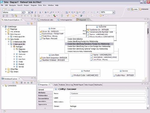 用 Rational Data Architect 設計和開發數據庫，第 1 部分：RDA 入門簡介和數據庫設計