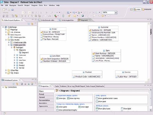 用 Rational Data Architect 設計和開發數據庫，第 1 部分：RDA 入門簡介和數據庫設計