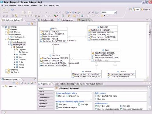 用 Rational Data Architect 設計和開發數據庫，第 1 部分：RDA 入門簡介和數據庫設計