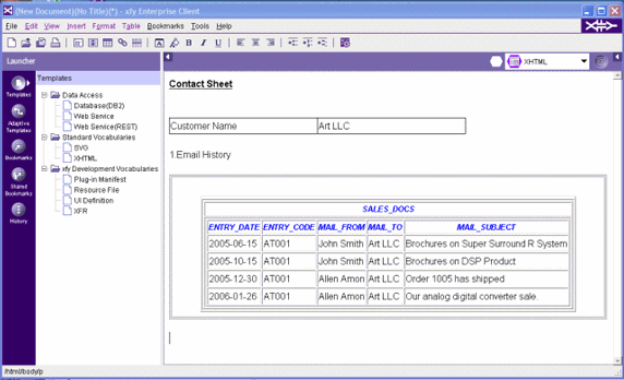 xfy 與 DB2 9 XML 數據解決方案，第 2 部分: 交付動態 XML 信息解決方案