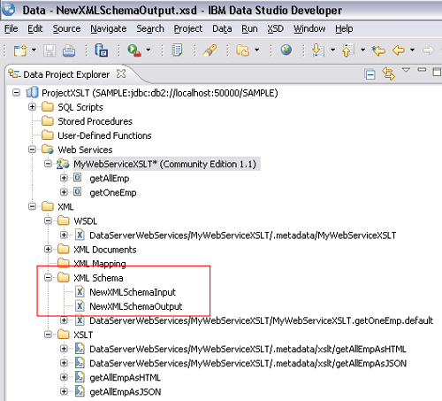 使用 IBM Data Studio Developer 中的 XSLT 轉換 Data Web Services 消息（下）