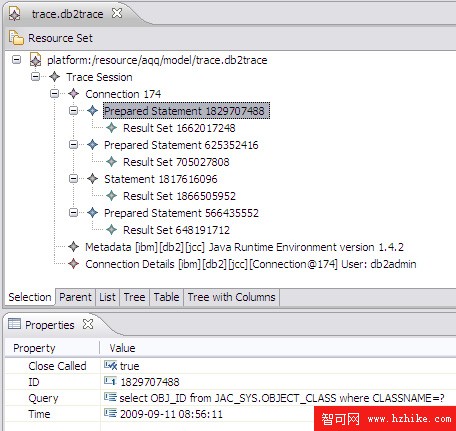 使用 IBM DB2 跟蹤和 Eclipse Modeling Framework 檢測資源洩漏