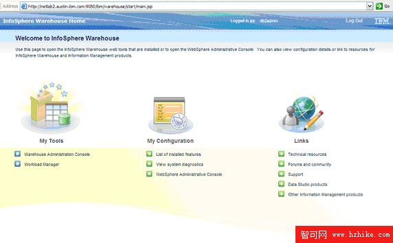 使用 IBM InfoSphere Warehouse 9.7 Administration Console，第 1 部分: 入門與設置