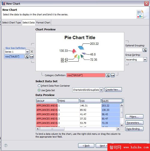 在 DB2 Data Warehouse Edition 中使用 Business Intelligence Reporting Tool 4