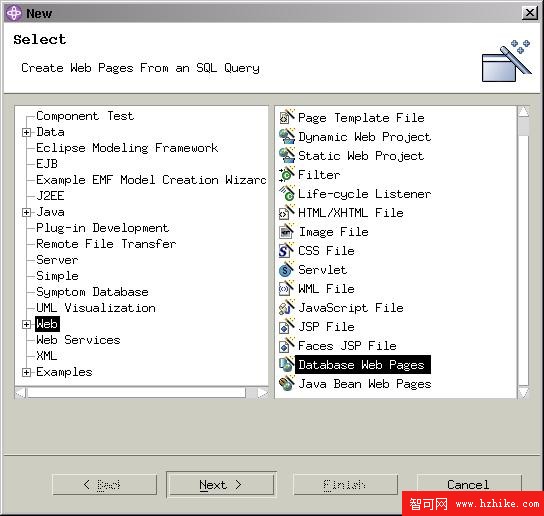 利用 DB2 和 WebSphere Studio Application Developer 在 Linux 上開發數據庫網頁