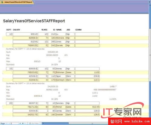 如何建立DB2服務器報表並在前端Access顯示