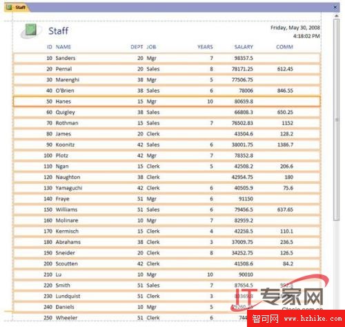 如何建立DB2服務器報表並在前端Access顯示