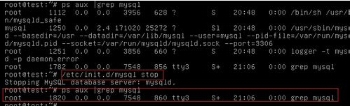 linux系統中重置mysql的root密碼