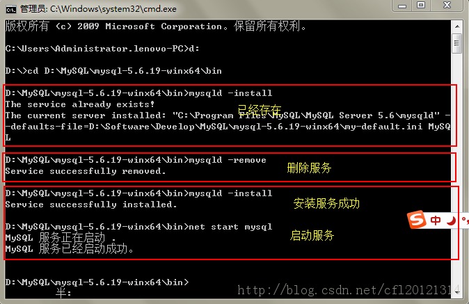 計算機生成了可選文字:。管理員：C入WindowS\System32\cmd.exe｝口…回一垂｝權所有＜。＞2。。，。i。，。：oftco,po,ation石保留又利。：勺】sers、月doinistrator。lenouo一PC>d:口口口口口口口口口口口口．口口口口口口ID’、＞cd"’喇，sQL腼，s“卜5·‘·1’一”in