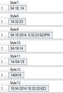 Sql中將datetime轉換成字符串的方法